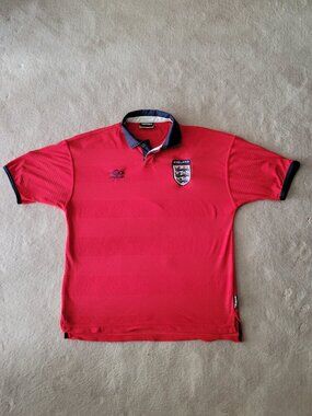 England Umbro Euro 2000 Fifa Soccer Away Jersey Vintage